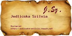 Jedlicska Szilvia névjegykártya